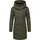 Ragwear Wintermantel Pavla Coat stylischer Damen Steppmantel in Woll-Optik grün M (38)