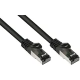 Good Connections Good Connections® SmartFLEX Cat.6A Industrie-Patchkabel – 2m – S/FTP, PiMF, halogenfrei, hochflexibel, 10 Gbit/s, öl-/UV-beständig, schleppkettentauglich – Schwarz