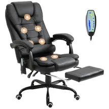 Vinsetto Massagesessel Kunststoff Schwarz