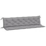 vidaXL Gartenbank-Auflagen 2 Stk. Grau 200x50x7 cm Oxford-Gewebe