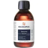 Naissance Sesamöl Bio (No. 248) - 225ml - Kaltgepresst, Bio Zertifiziert - für Haut, Gesicht, Haare, Körper, Massage