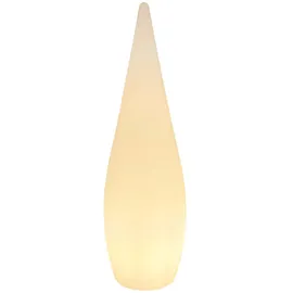 GLOBO Außen Stand Steck Lampe Veranda Deko Steh Leuchte Terrassen Strahler Tropfen-Form im Set inkl. LED Leuchtmittel