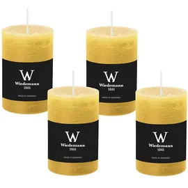 Wiedemann Kerzen Rustik Marble Kerzen 4 St. gelb