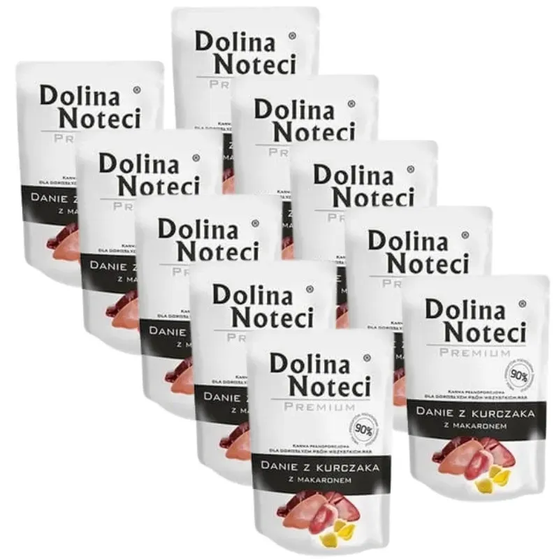 DOLINA NOTECI Hühnergericht mit Nudeln 10x100g - Nassfutter für Hunde
