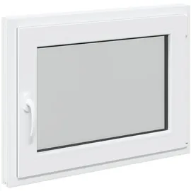 vidaXL Kellerfenster RISOR 80 x 50 cm weiß