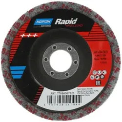 Norton Schleifvliesscheibe Rapid mit Unterlage Blend Nex- 125x12x22 Fein