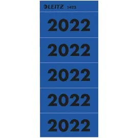 Leitz Jahreszahlen 2022 Blau 60 x 25,5 mm Packung mit 100 Stück