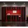 feistos Werkstattschrank Metall 330x46x198 cm Rot/Schwarz