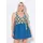 Ulla Popken Badekleid Damen Blau 50