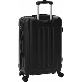 vidaXL Koffer mit Schloss 3 pcs Schwarz 50 x 31 x 78 cm ABS Kunststoff