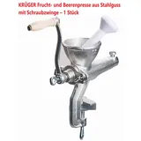 KRÜGER Frucht- und Beerenpresse aus Stahlguss mit Schraubzwinge – 1 Stück