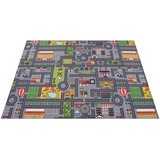 Paco Home Kinderteppich »Bino 577«, rechteckig, Kurzflor, Straßen-Spiel-Teppich, Kinderzimmer, grau