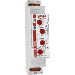 Zeitrelais 1P 12-240V Multifunktionsrelais Relais Time Relay RPC-1IP-UNI Relpol 0455