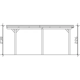 SKANHOLZ Emsland 3,15 x 4,96 m weiß inkl. EPDM-Folie