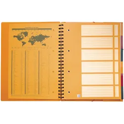 Oxford International Organisierbook A4+, liniert, 80 Blatt, 80g/qm,