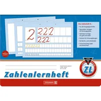 Brunnen Zahlenlernheft Lineatur ZL liniert A4 quer 16 Blatt,