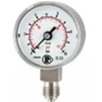 Riegler Manometer, CrNi-Stahl, G 1/2 radial unten, -1 /