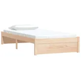 vidaXL Massivholzbett 90x200 cm
