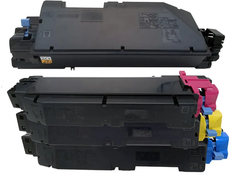 4 x Original KYOCERA Multipack TK-5140K | TK-5140M | TK-5140Y | TK-5140C Farbe: Schwarz | Magenta | Yellow | Cyan ca. 22.000 Seiten