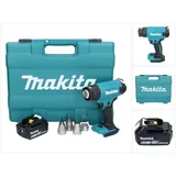 Makita DHG 181 G1K Akku Heißluftgebläse 18 V 150 - 550°C + 1x Akku 6,0 Ah + Koffer - ohne Ladegerät