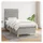 vidaXL Boxspringbett 100 x 200 cm Hellgrau