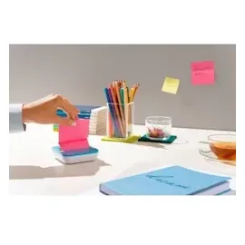 Post-it Super Sticky Z-Notes 76 x 76 mm Farbig sortiert 90 Blatt 14 Blöcke - 2 GRATIS