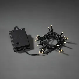 Konstsmide LED Lichterkette gefrostet 20 Dioden Warmweiß Schwarz