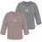 normani Outdoor Sports 2er Pack Baby Merino Longsleeve Taupo in Rosa/Grau | Gr.: 74/80