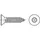 TOOLCRAFT Sicherheitsschrauben 5,5 mm 63 mm 100 Stück