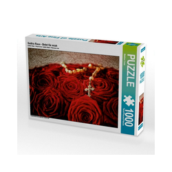 CALVENDO Puzzle CALVENDO Puzzle Gothic Rose - Betet für mich 1000, 1000 Puzzleteile
