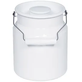 RIESS - Milchkännchen aus Keramik, breit 2 Liter, Emaille, Classic Weiss