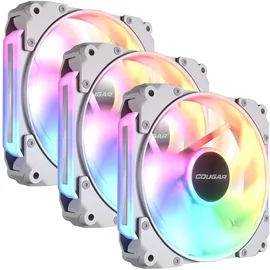 Cougar Gehäuse Lüfter Apolar 120 ARGB, Weiß, 3er-Pack