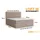 dein schlaf 24 BOXBETT LOFT III 200/200 Cord Beige mitTaschen-Federkernmatratzen 7 Zonen H4 - Beige