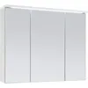 Spiegelschrank Bad mit LED-Beleuchtung in Weiß - Badezimmerspiegel Schrank mit viel Stauraum - 80 x 68 x 22,5 cm (B/H/T)