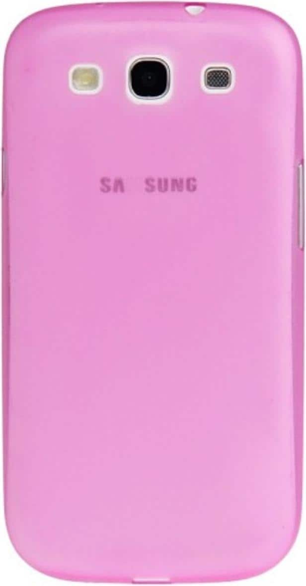 König Design Schutzhülle Case Ultra Dünn 0,3mm für Handy Samsung Galaxy S3 i9300 / i9305 / S3 NEO i9301 Rosa Tran (Galaxy S3, Galaxy S3 Neo), Smartphone Hülle, Rosa