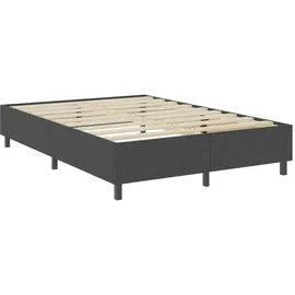 vidaXL Boxspringbett Dunkelgrau Stoff 160x200 cm627466