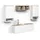 livinity® Wohnwand, Piave Weiß/Sonoma 5 Teile