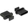 64013 Steckdosensicherung USB Typ-C Schwarz 10 Stück(e)