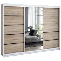 A&J MöbelLand Schiebetürenschrank VILUNO 200 x 215 x 59,5 cm Beige