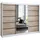 A&J MöbelLand Schiebetürenschrank VILUNO 200 x 215 x 59,5 cm Beige