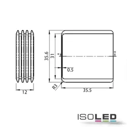 ISOLED Universal-Push Mini-Dimmer für dimmbare 230V Leuchten/Trafos, 250VA, Steuerung mit Drucktaster, Einbau ISO-114936