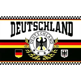 trends4cents XXL Flagge DEUTSCHLAND 2 LORBEERKRANZ 250 x 150 cm mit 3 Messingösen
