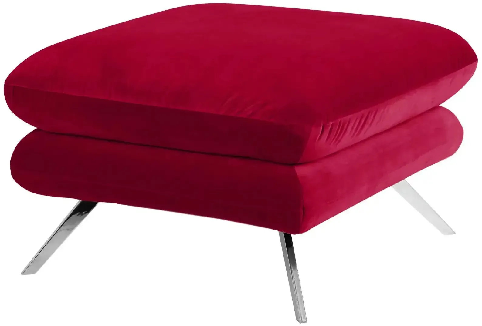 Jette Home Hocker  Caldara ¦ rot ¦ Maße (cm): B: 70 H: 45 T: 70.0