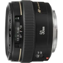 Canon Objektiv EF 50mm F1.4 USM Lens für EOS (Festbrennweite, 58mm Filtergewinde, AF-Motor) schwarz