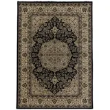 KADIMA DESIGN Teppich Kurzflor GEISLER in Schwarz, Orientalisch aus Polypropylen, 300 x 400 cm – Böden, Teppiche