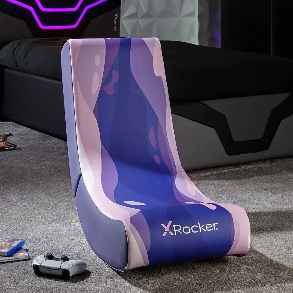 X Rocker 2022084 Videospiel-Stuhl Konsolen-Gamingstuhl Gepolsterter, ausgestopfter Sitz Pink