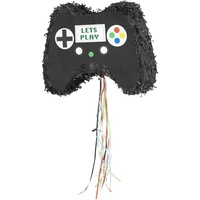 Smiffys Spielekonsolen-Controller-Piñata, Schwarz, 41x33cm