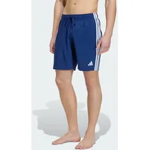 adidas 3-Streifen Badeshorts Blau/Weiß 2XL