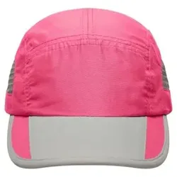 5 Panel Sport Cap MB6522, pink/hellgrau, Einheitsgröße - hellgrau - Einheitsgröße