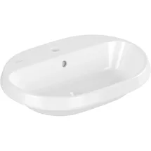 Villeroy & Boch Architectura Einbauwaschbecken 600 x 450 x 170 mm, Weiß Alpin CeramicPlus, mit Überlauf, Unterseite nicht glasiert